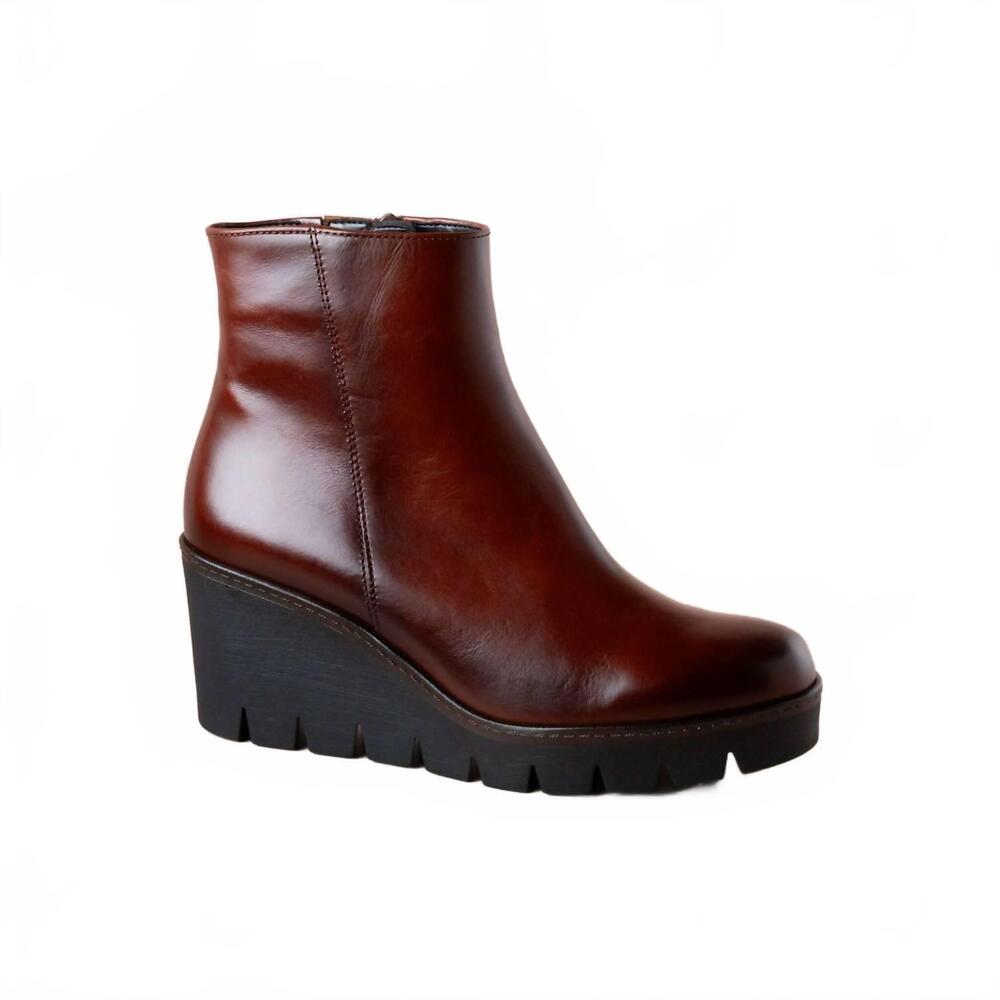 NEW GABOR women's wedge boots in brown